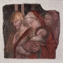 Das Jesuskind Johannes der Täufer wird Zacharias vorgestellt